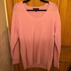 Pink Something Navy Sweater